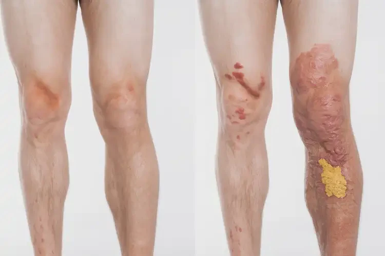 男性小腿有濕疹不管它會(huì)自己好嗎(圖1)