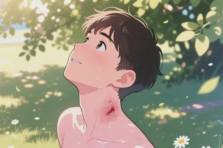 青年人脖子长湿疹可不可以彻底自愈(图1)