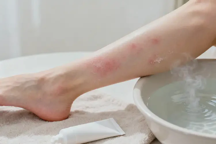 女人小腿出現(xiàn)濕疹可不可以徹底自愈(圖3)