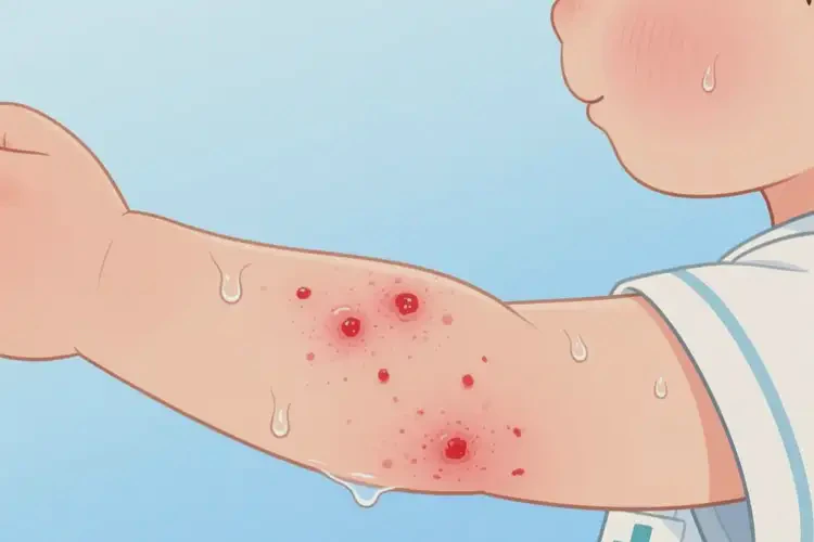 小孩四肢有濕疹可以徹底自愈嗎(圖3)