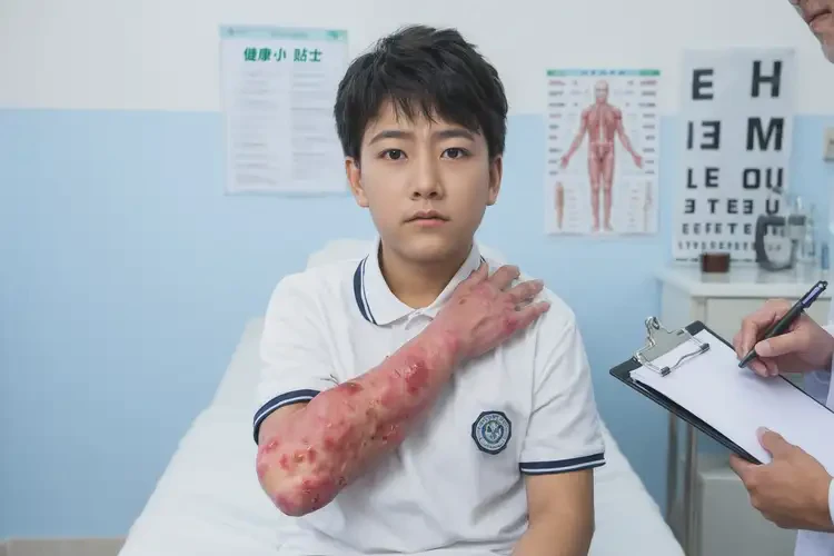 青少年手臂上容易起濕疹不管它會自己好嗎(圖3)