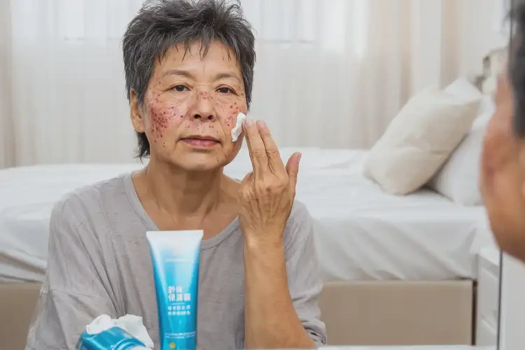 女人臉上出濕疹不管它會(huì)自己自愈嗎(圖2)