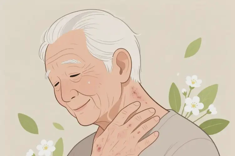 高齡老人脖子上出濕疹不管它會(huì)自己自愈嗎(圖4)