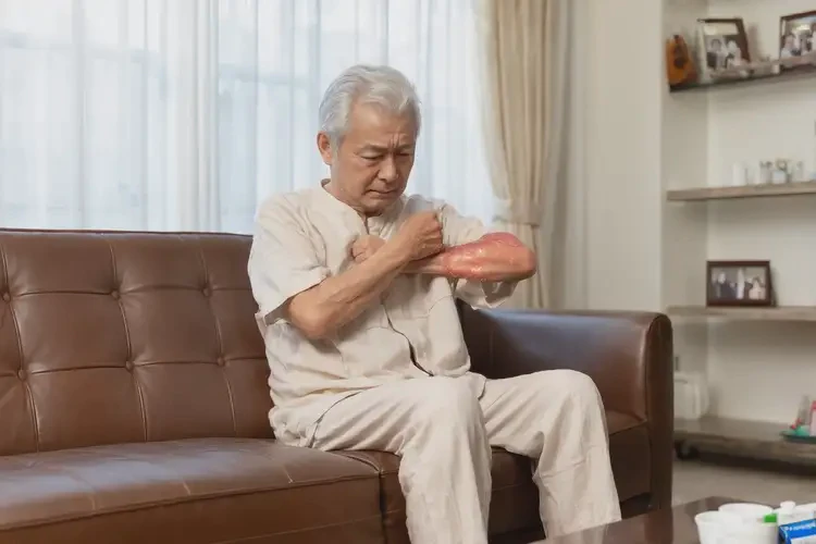 高龄老人肚子上出现湿疹不管它会自己好吗(图2)