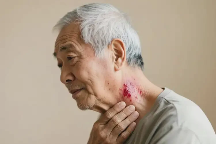 老年人脖子出現(xiàn)濕疹能夠徹底治愈嗎(圖4)