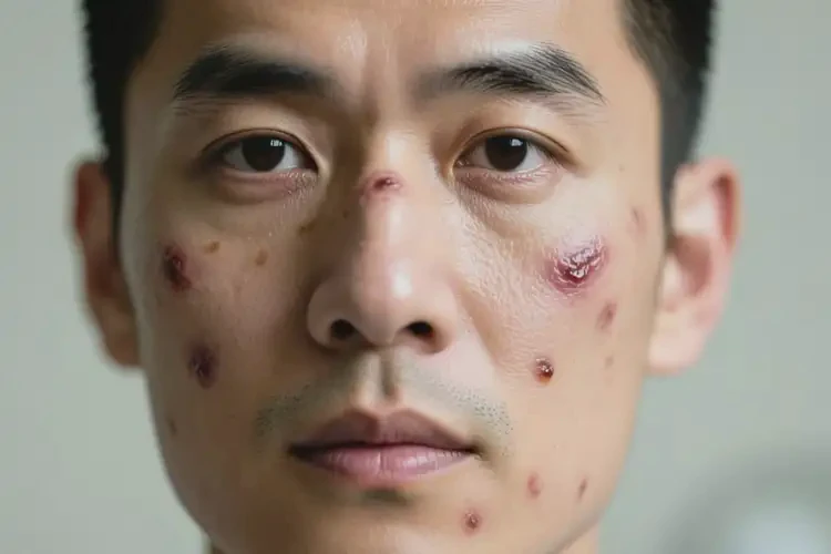 男人臉上偶爾長(zhǎng)濕疹不管它會(huì)自己痊愈嗎(圖2)