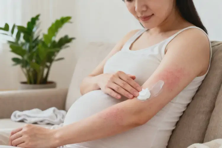 产妇手臂容易长湿疹不管它会自己自愈吗(图2)