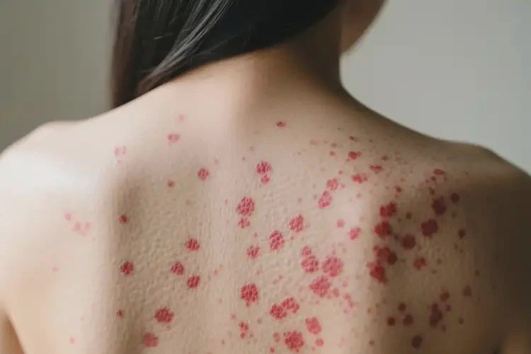 女人身上出现湿疹不管它会自己好吗(图1)