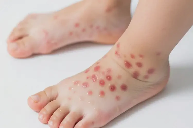 少儿脚上经常起湿疹不管它会自己痊愈吗(图1)