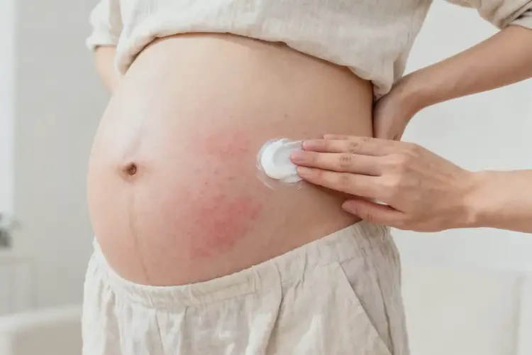 孕妇肚子上出现湿疹不管它会自己好吗(图4)