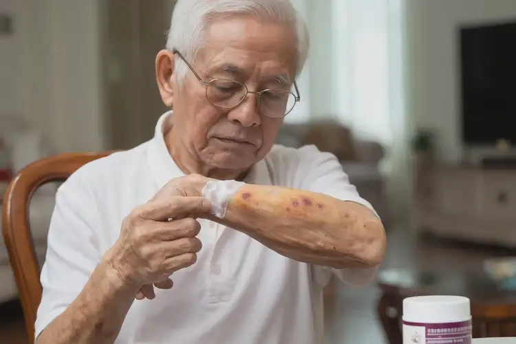 高齡老人手臂上偶爾長濕疹不管它會(huì)自己好嗎(圖3)