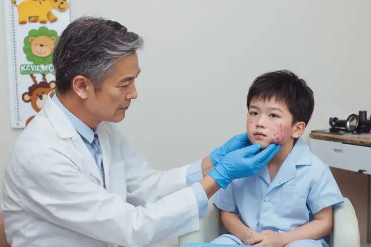 小兒臉上容易長濕疹能靠自己自愈嗎(圖1)