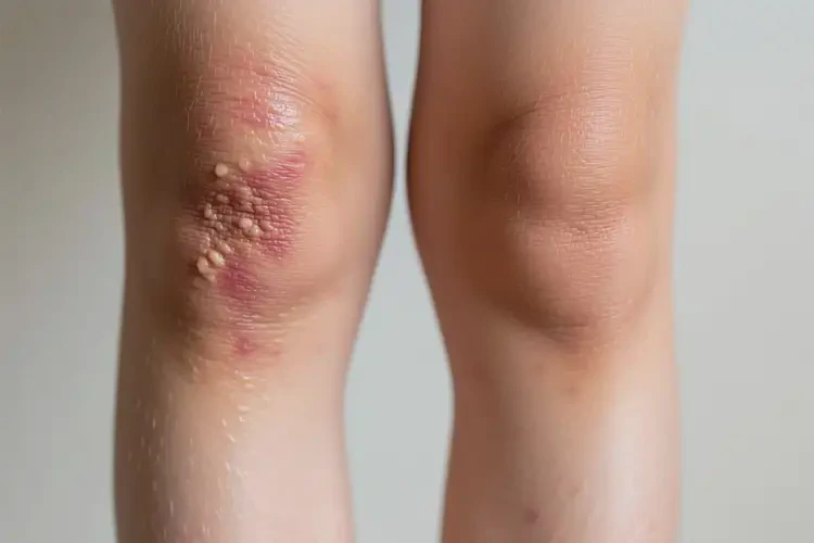 青少年小腿偶爾起濕疹可以徹底自愈嗎(圖1)
