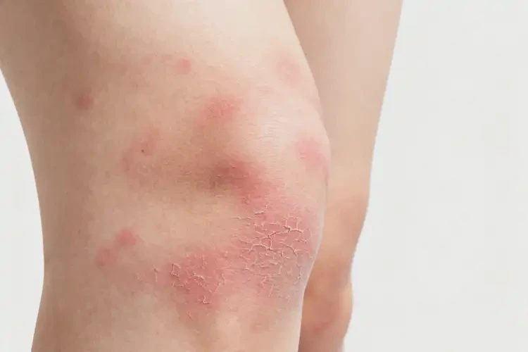 女人大腿上容易长湿疹能彻底自愈吗(图1)