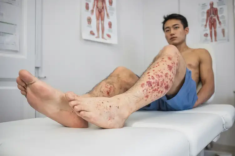 青年人大腿上起濕疹可以徹底自愈嗎(圖4)