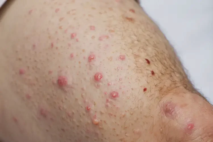 男人大腿经常起湿疹不管它会自己痊愈吗(图4)