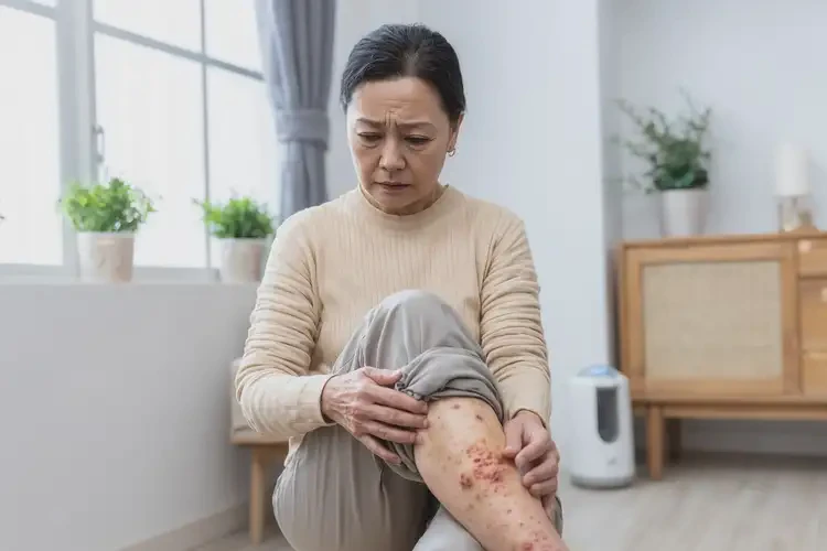 女人小腿上容易起濕疹不管它會(huì)自己好嗎(圖2)