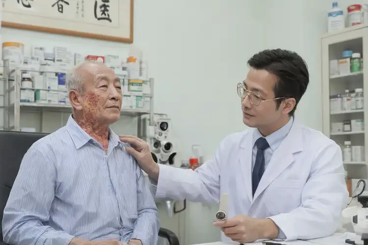 老年人脖子上偶尔起湿疹能够彻底治愈吗(图3)