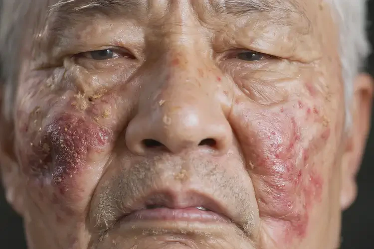 老年人臉上有濕疹不管它會自己自愈嗎(圖4)