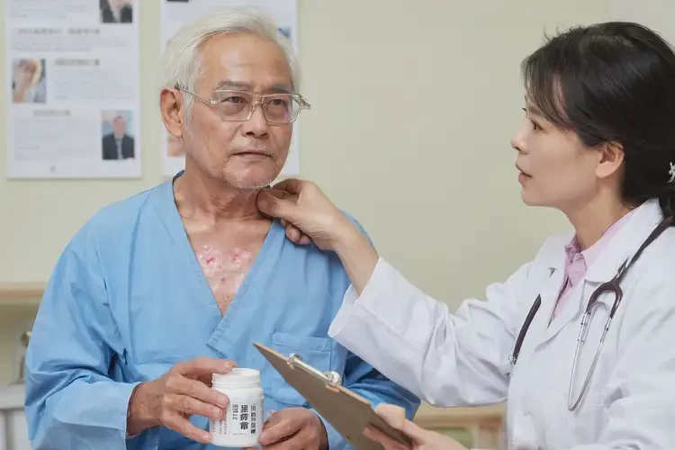 高齡老人脖子上出現(xiàn)濕疹能夠徹底治愈嗎(圖4)