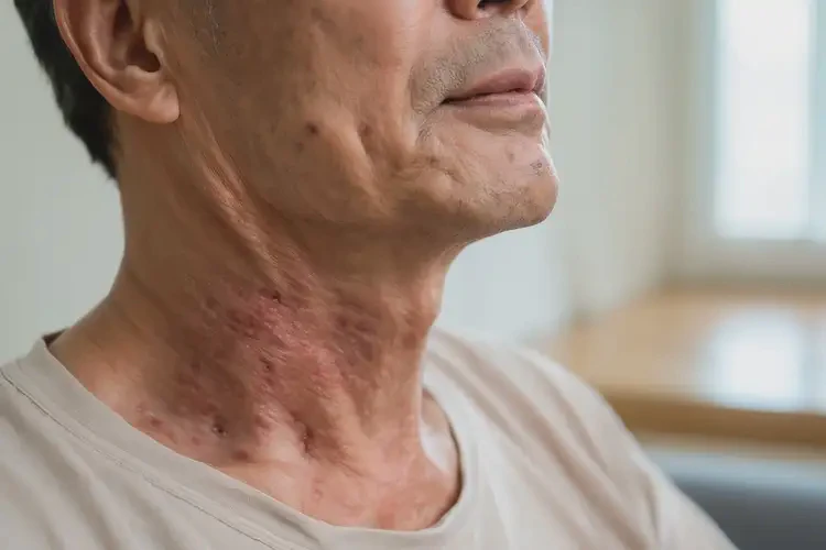 老人脖子上偶爾起濕疹能靠自己自愈嗎(圖1)