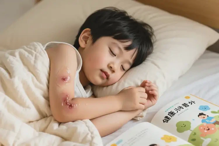 少兒全身容易長濕疹不管它會自己好嗎(圖1)