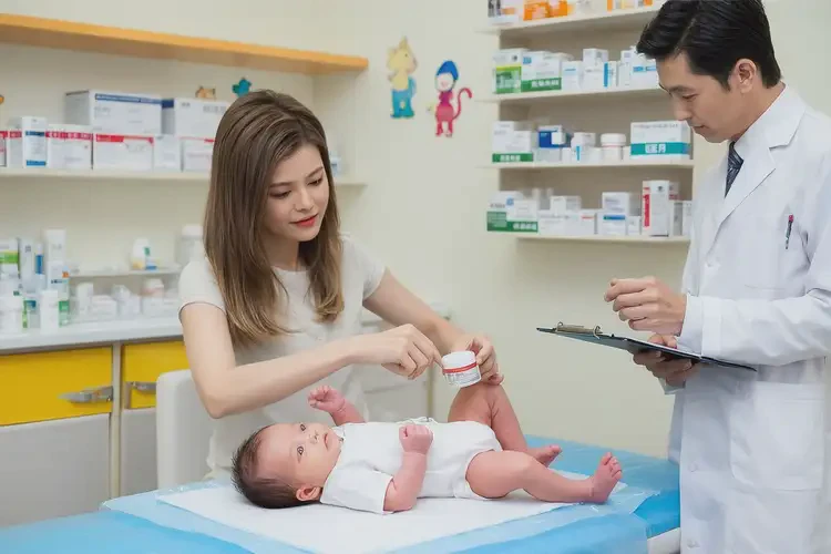 新生儿脖子上出湿疹不管它会自己自愈吗(图1)