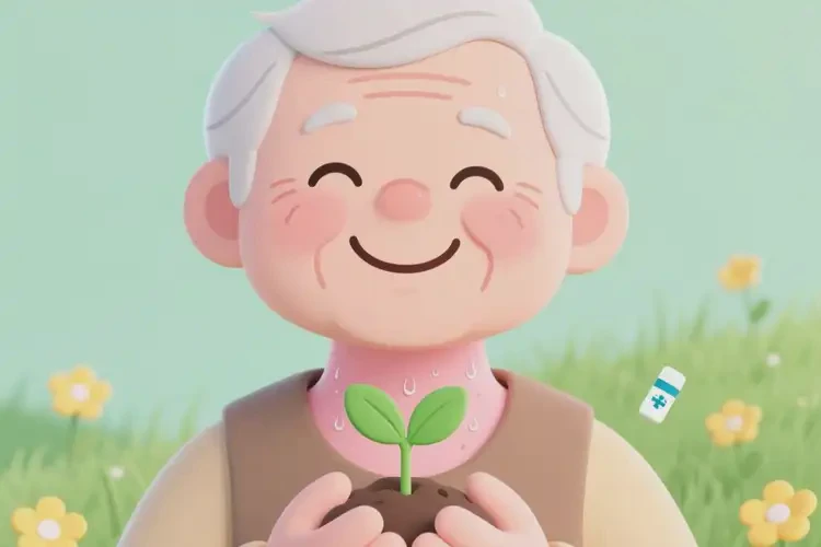 高齡老人脖子上出濕疹不管它會(huì)自己自愈嗎(圖1)