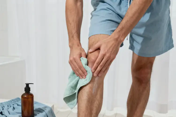 男性大腿起湿疹不管它会自己自愈吗(图4)