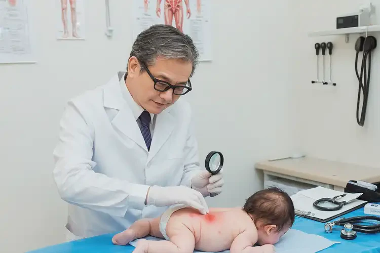 寶寶屁股上出濕疹能夠徹底治愈嗎(圖2)