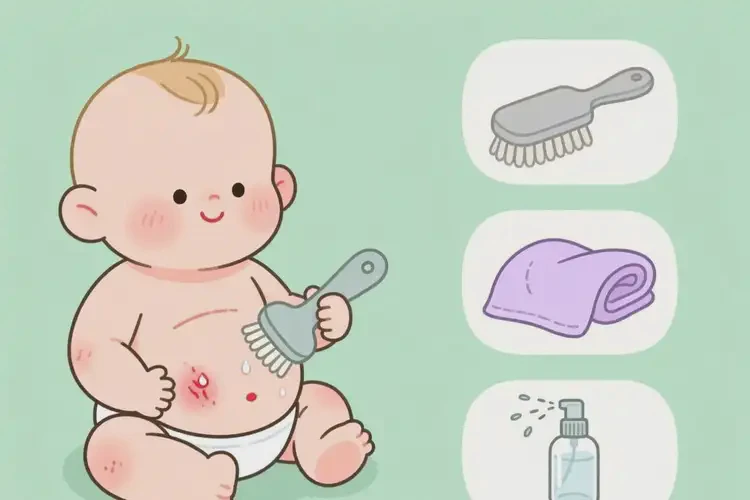 小兒肚子上偶爾長濕疹可不可以徹底自愈(圖1)