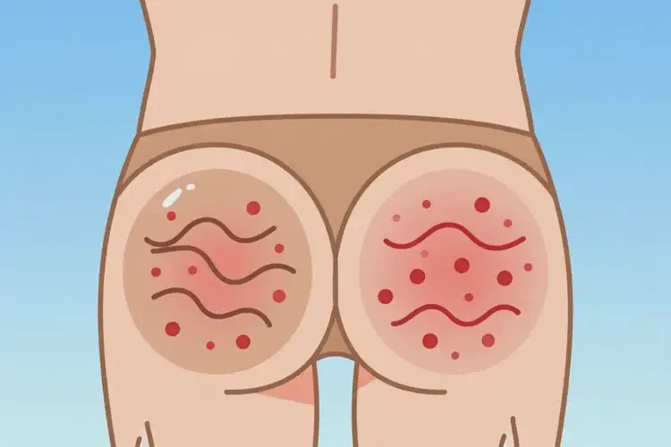 男性屁股上經(jīng)常長濕疹不管它會自己好嗎(圖1)