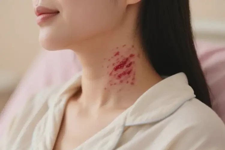 產(chǎn)婦脖子上出現(xiàn)濕疹不管它會自己自愈嗎(圖3)