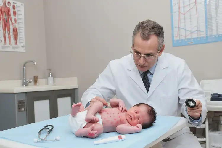 嬰兒屁股上長濕疹不管它會自己好嗎(圖1)