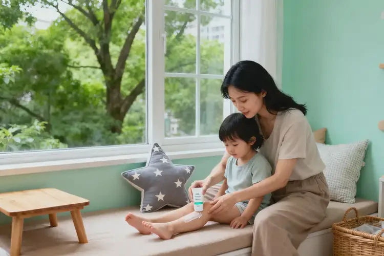 小孩大腿上經(jīng)常長(zhǎng)濕疹可以徹底自愈嗎(圖1)