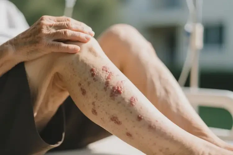 老年人身上偶爾長濕疹可不可以徹底自愈(圖1)