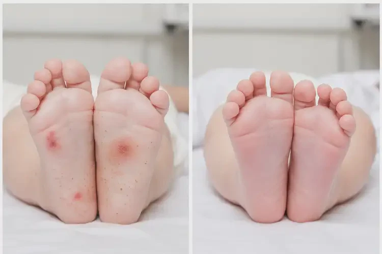 孩子腳上有濕疹可以徹底自愈嗎(圖4)