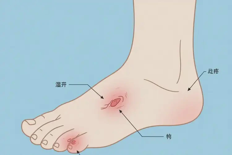 中學生腳上容易長濕疹不管它會自己好嗎(圖2)