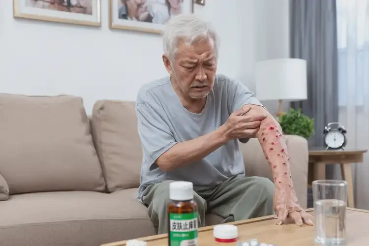 老年人肛周出现湿疹不管它会自己自愈吗(图1)