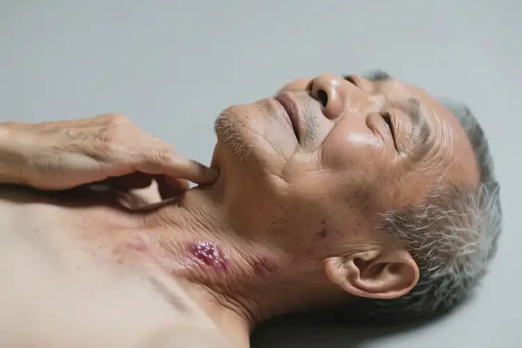 老年人脖子出現(xiàn)濕疹能夠徹底治愈嗎(圖2)