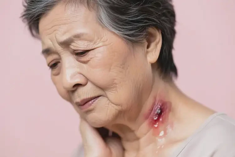 老年人脖子出現(xiàn)濕疹能夠徹底治愈嗎(圖1)