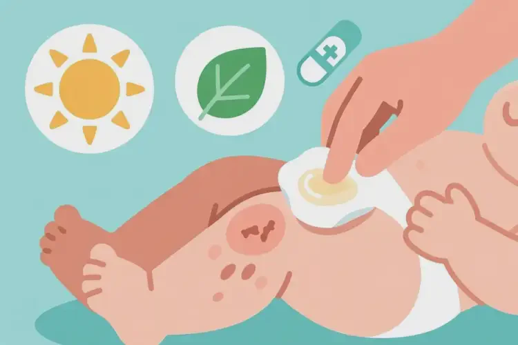 嬰幼兒大腿上偶爾起濕疹能夠徹底治愈嗎(圖1)