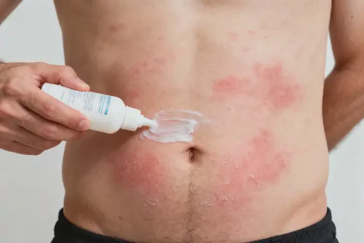 男人肚子經(jīng)常長濕疹可不可以徹底自愈(圖1)