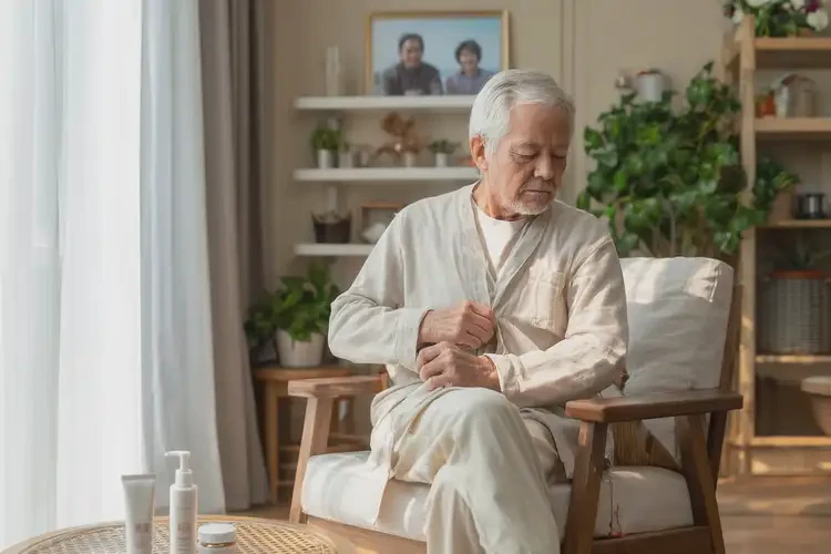 老年人脖子上經(jīng)常起濕疹不管它會自己自愈嗎(圖1)