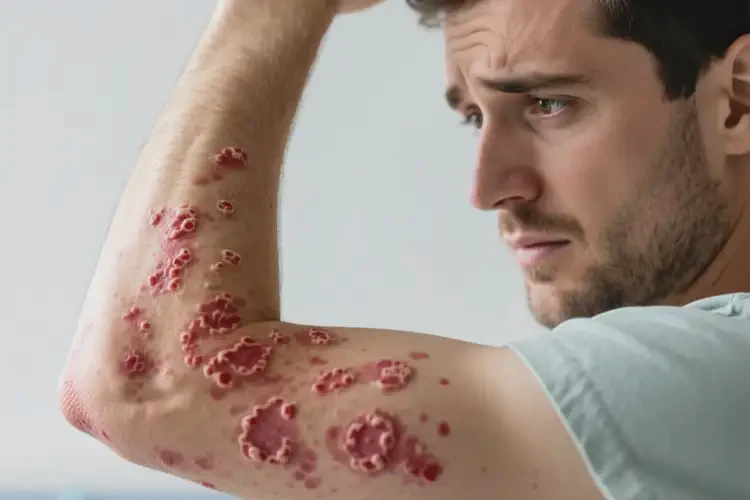 男人手臂上長(zhǎng)濕疹可以徹底自愈嗎(圖4)