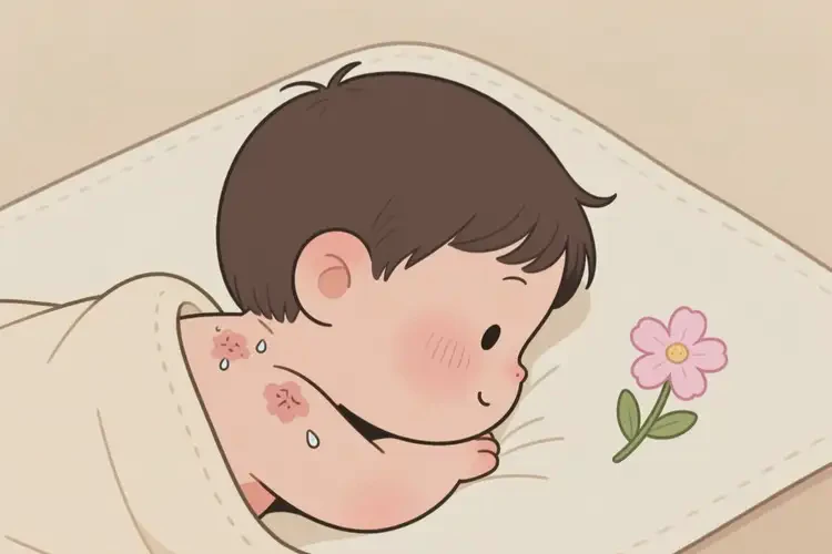 小孩脖子上长湿疹不管它会自己好吗(图3)