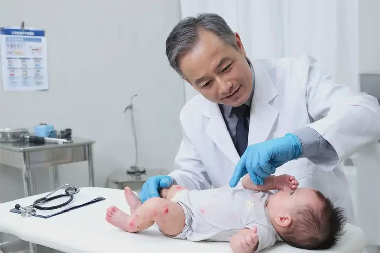 新生兒手上出現(xiàn)濕疹可不可以徹底自愈(圖1)