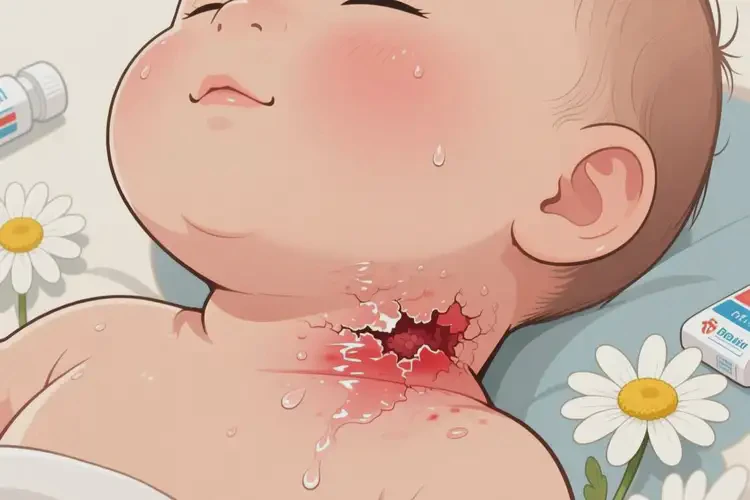 小兒脖子上容易起濕疹能徹底自愈嗎(圖1)