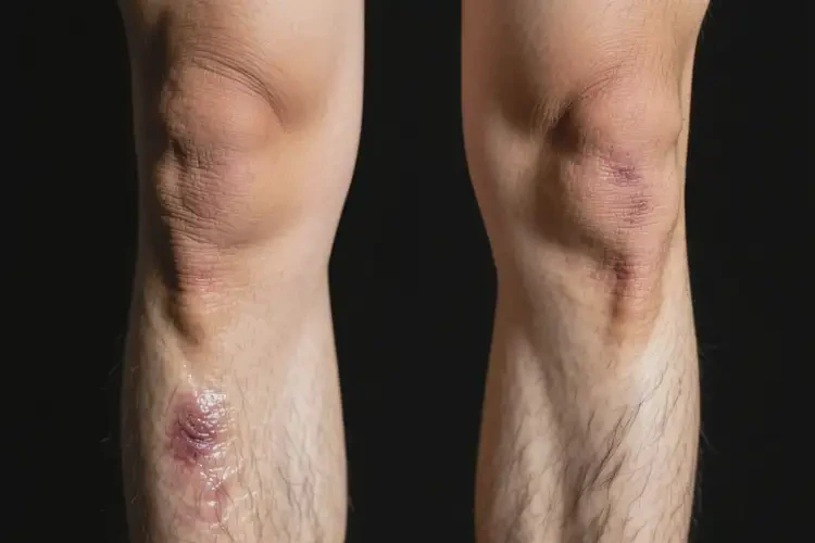 男性小腿起濕疹可以徹底自愈嗎(圖1)