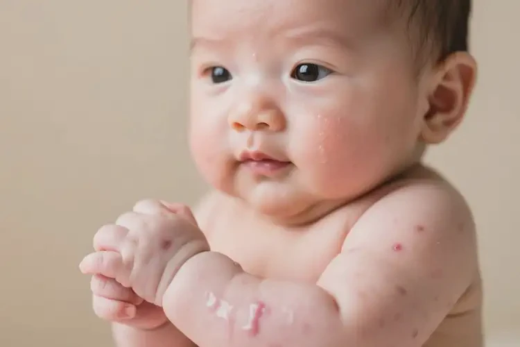 寶寶手臂上容易起濕疹不管它會自己好嗎(圖2)